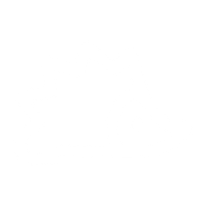 Monoline Hedgehog Logo #ffffff