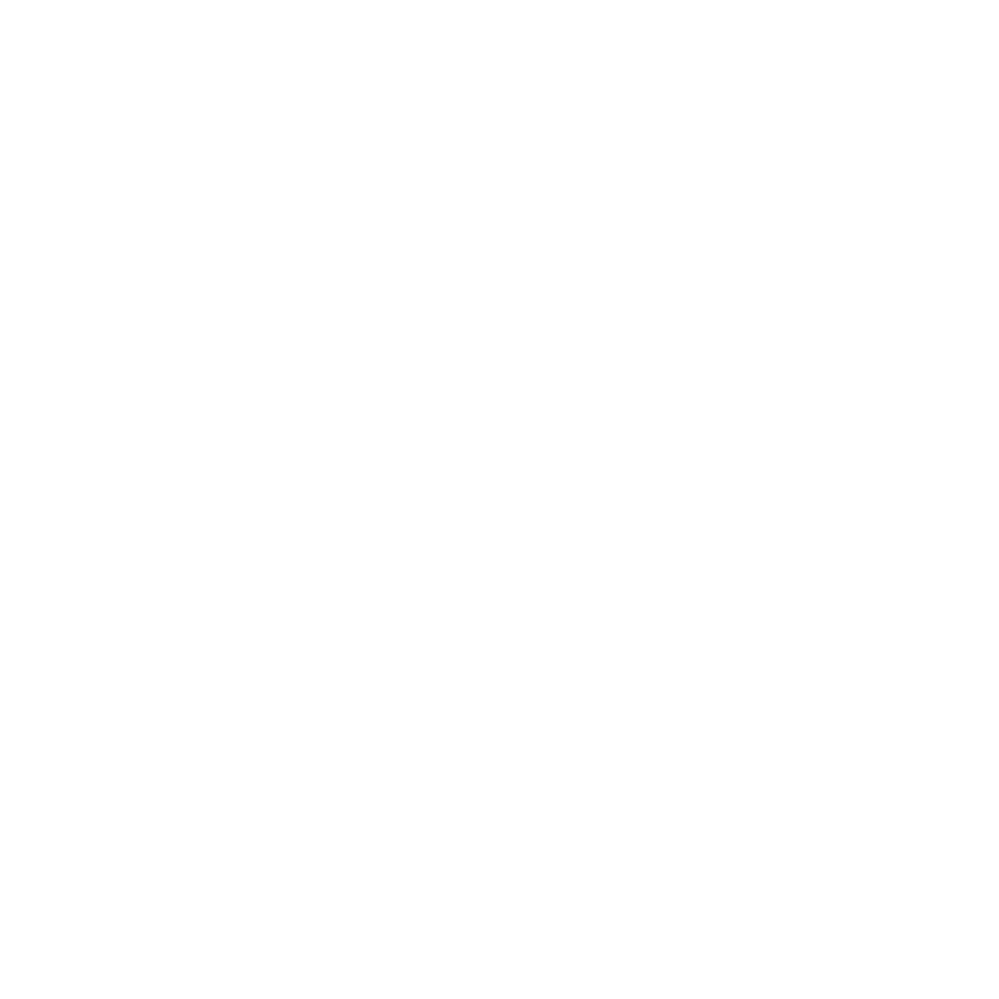 Monoline Hedgehog Logo #ffffff