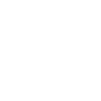 Monoline Hedgehog Logo #ffffff