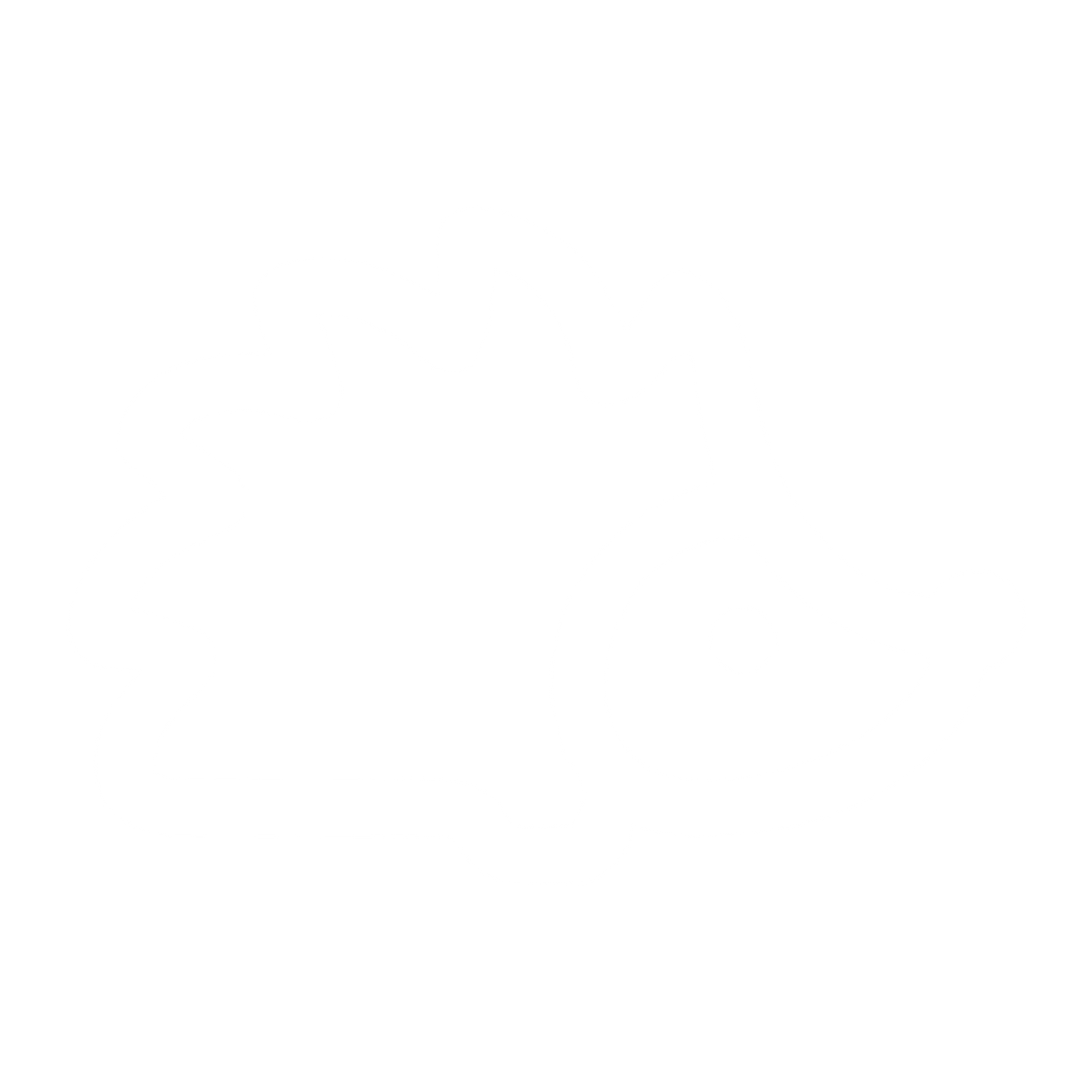 Monoline Hedgehog Logo #ffffff