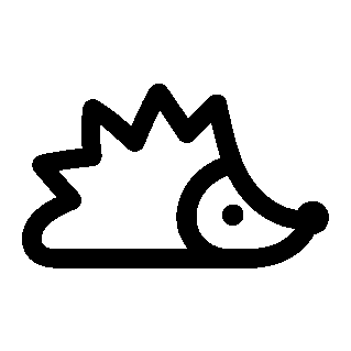 Monoline Hedgehog Logo