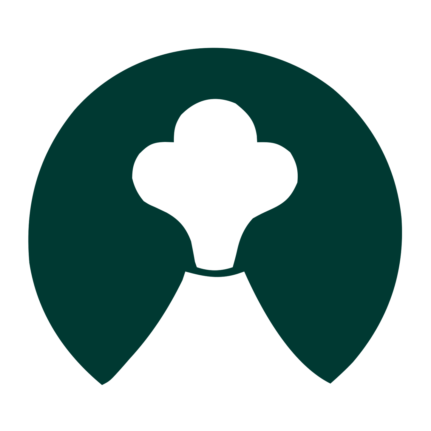 Volcano Mushroom Cloud Logo #003932