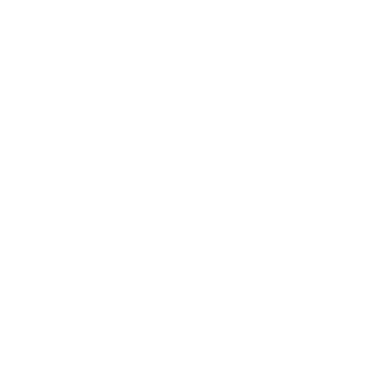 Triangle Eruption Negative Space Logo #ffffff