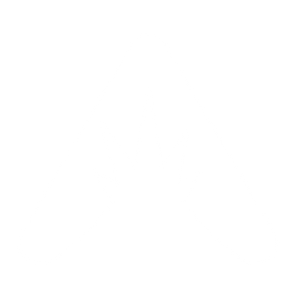Triangle Eruption Negative Space Logo #ffffff