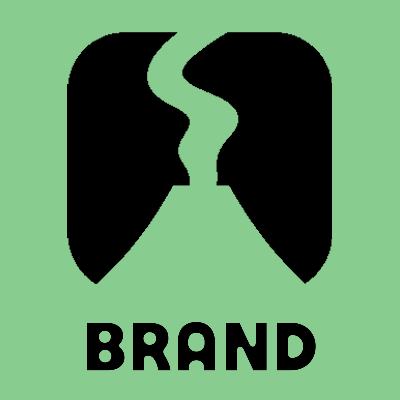 Negative Space Volcano Logo preview