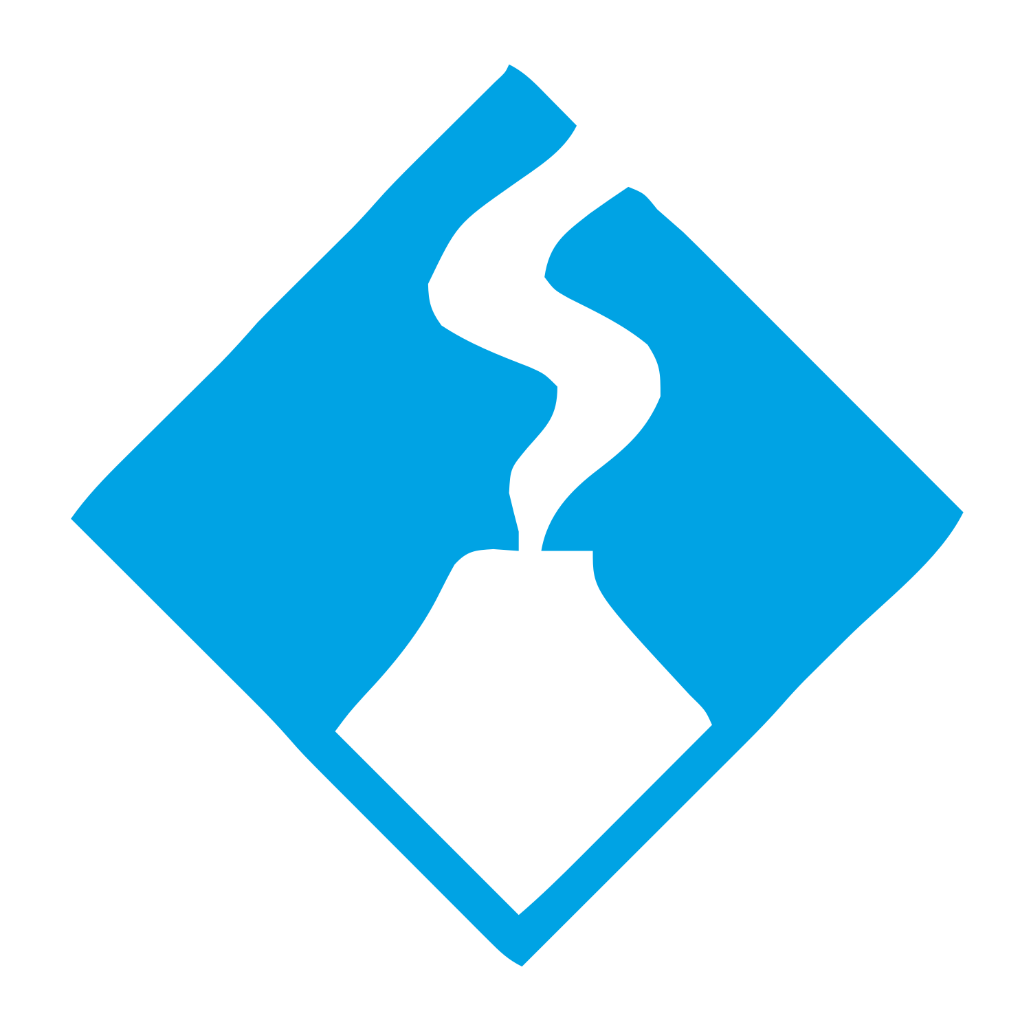 Volcano Steam Diamond Logo #00a3e4