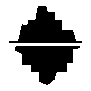 Brutalist Iceberg Logo