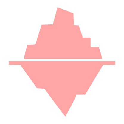 Iceberg Split Logo #ffa6a6