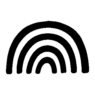 Hand-Drawn Rainbow Logo