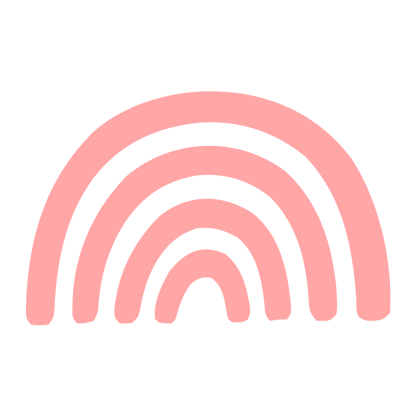 Hand-Drawn Rainbow Logo #ffa6a6