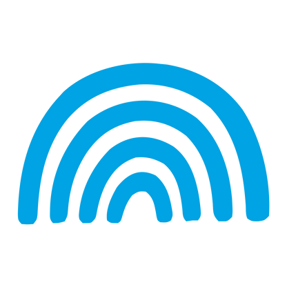 Hand-Drawn Rainbow Logo #00a3e4