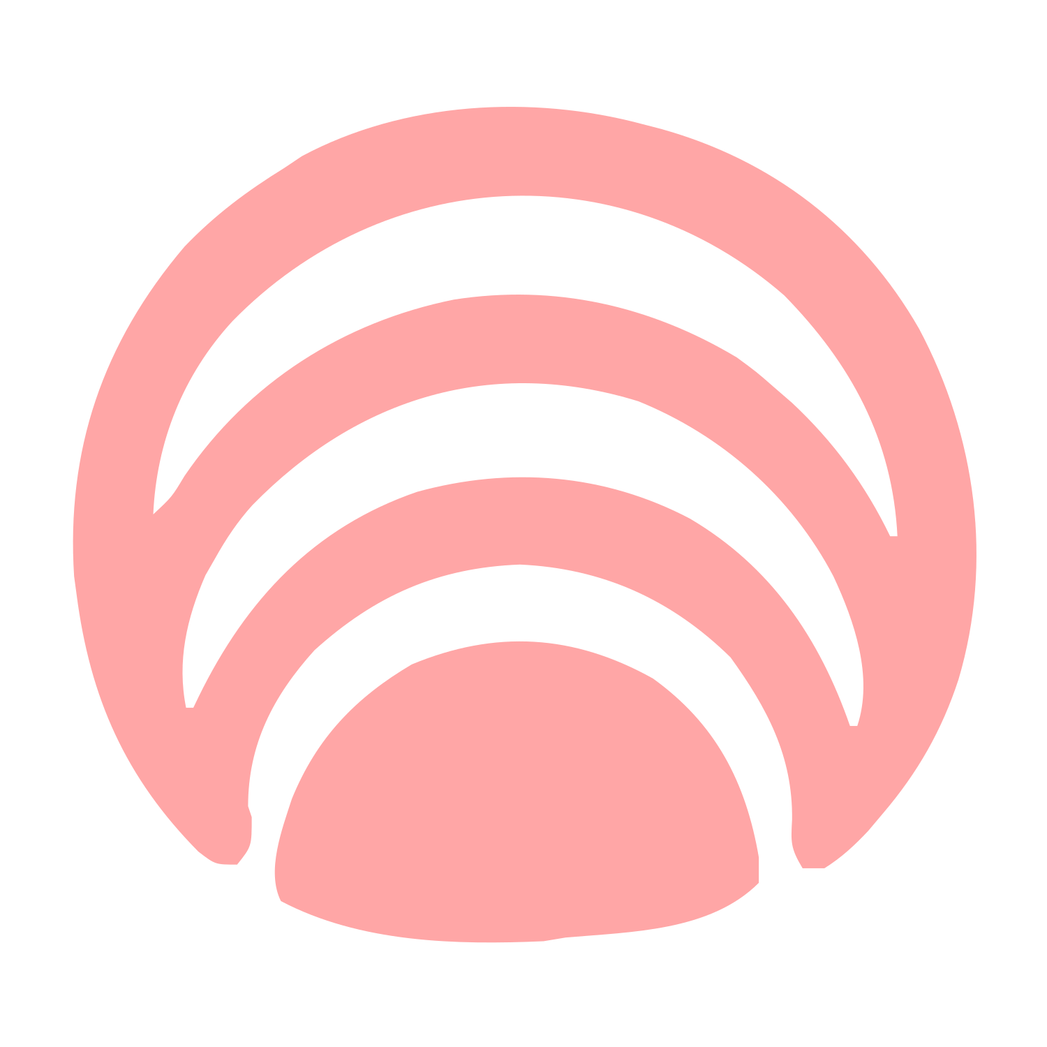 Concentric Arches Rainbow Logo #ffa6a6
