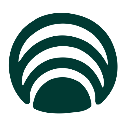 Concentric Arches Rainbow Logo #003932