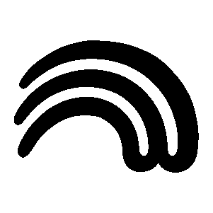 Hand-Drawn Rainbow Logo