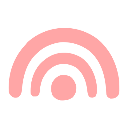 WiFi Rainbow Arc Logo #ffa6a6