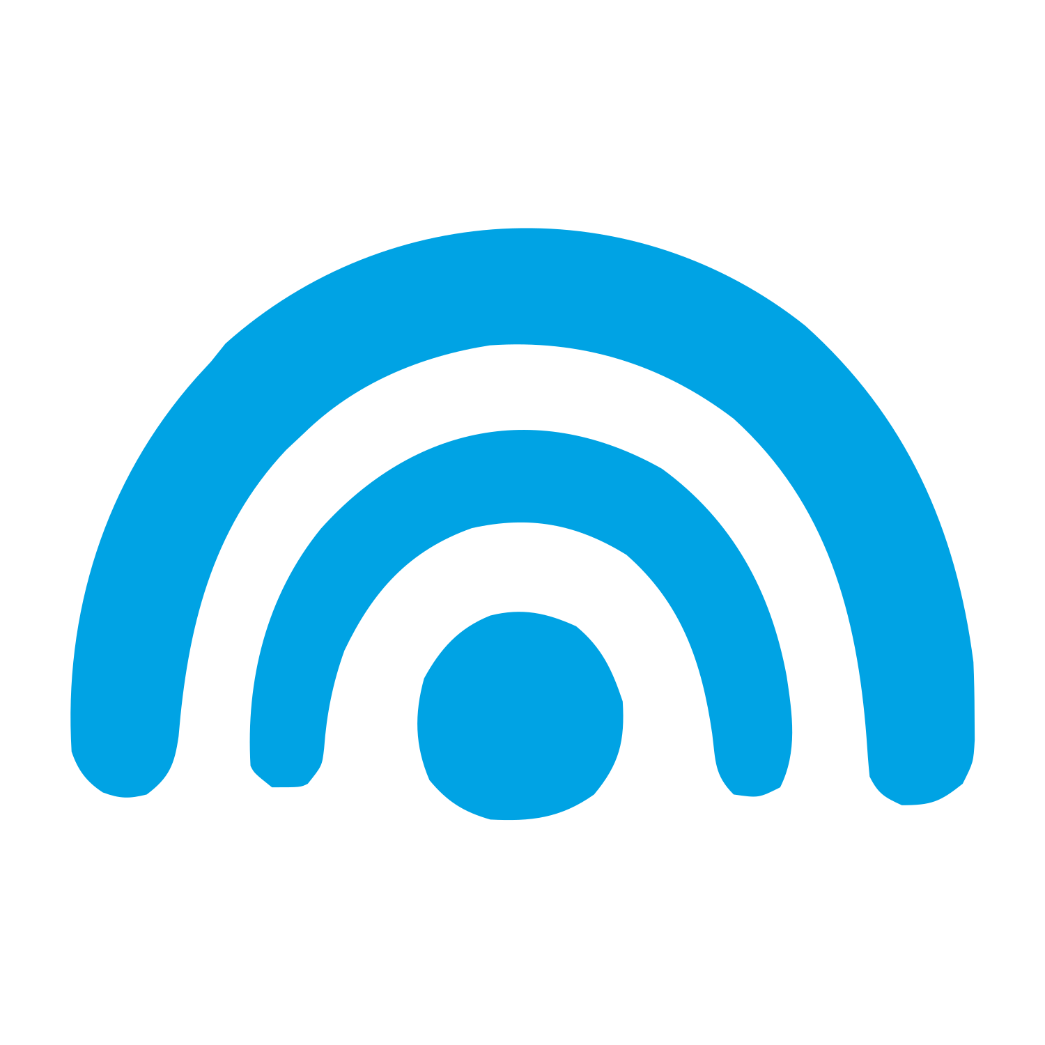 WiFi Rainbow Arc Logo #00a3e4