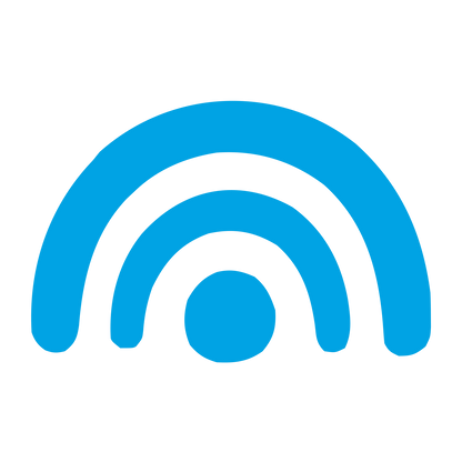 WiFi Rainbow Arc Logo #00a3e4