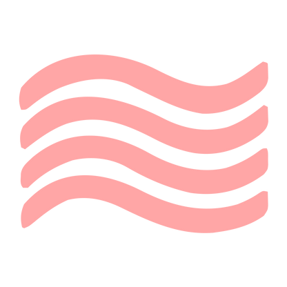 Wavy Lines Flow Logo #ffa6a6