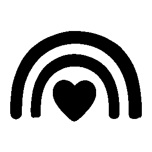 Rainbow Heart Logo