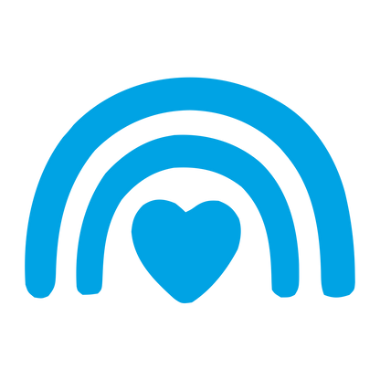Rainbow Heart Logo #00a3e4