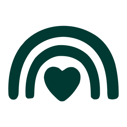 Rainbow Heart Logo #003932
