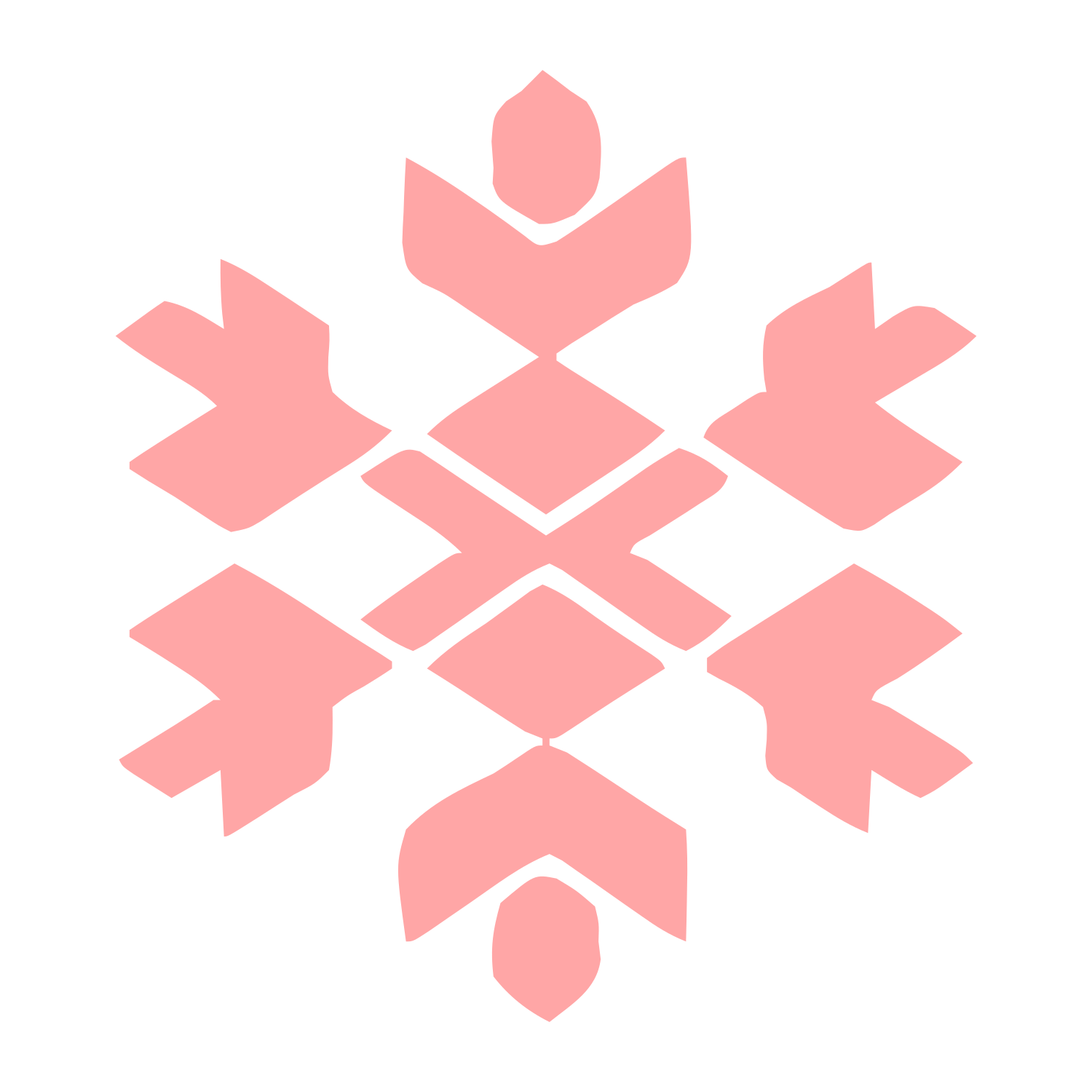 Snowflake Geometric Logo #ffa6a6