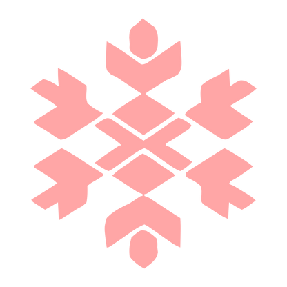 Snowflake Geometric Logo #ffa6a6
