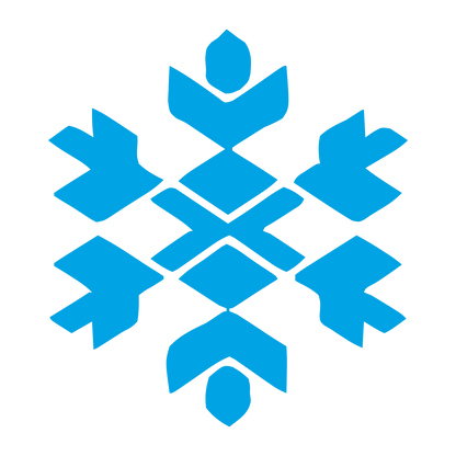Snowflake Geometric Logo #00a3e4