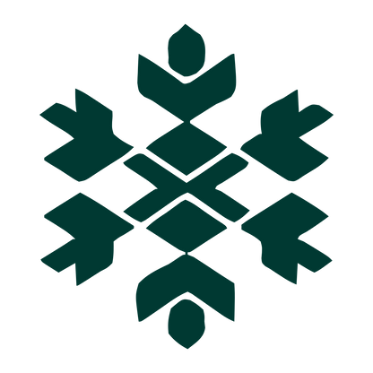 Snowflake Geometric Logo #003932