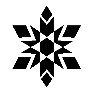Layered Snowflake Geometric Logo