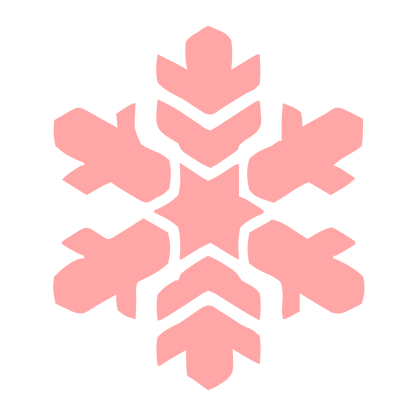Geometric Snowflake Logo #ffa6a6