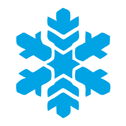Geometric Snowflake Logo #00a3e4