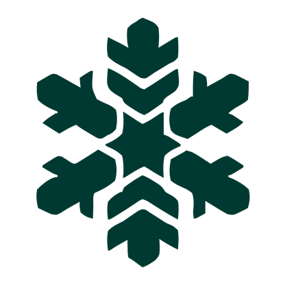 Geometric Snowflake Logo #003932