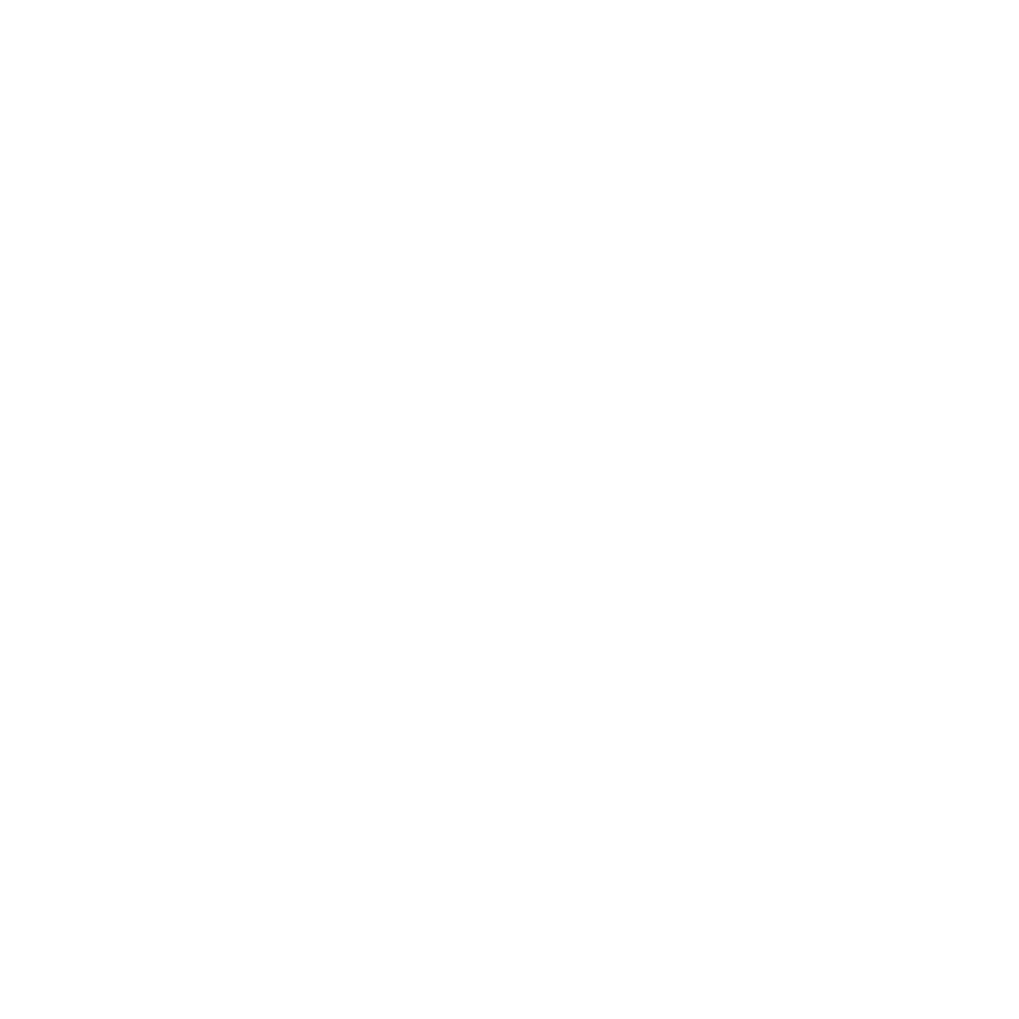 Layered Overlap Snowflake Logo #ffffff