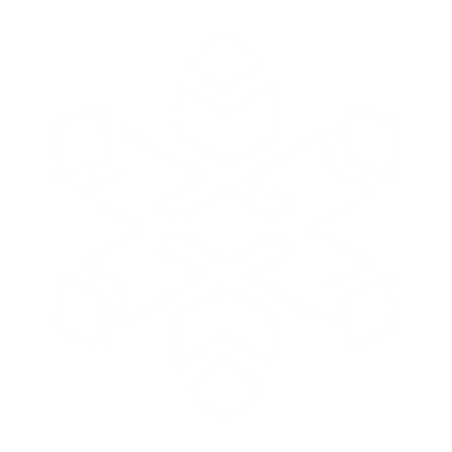 Layered Overlap Snowflake Logo #ffffff