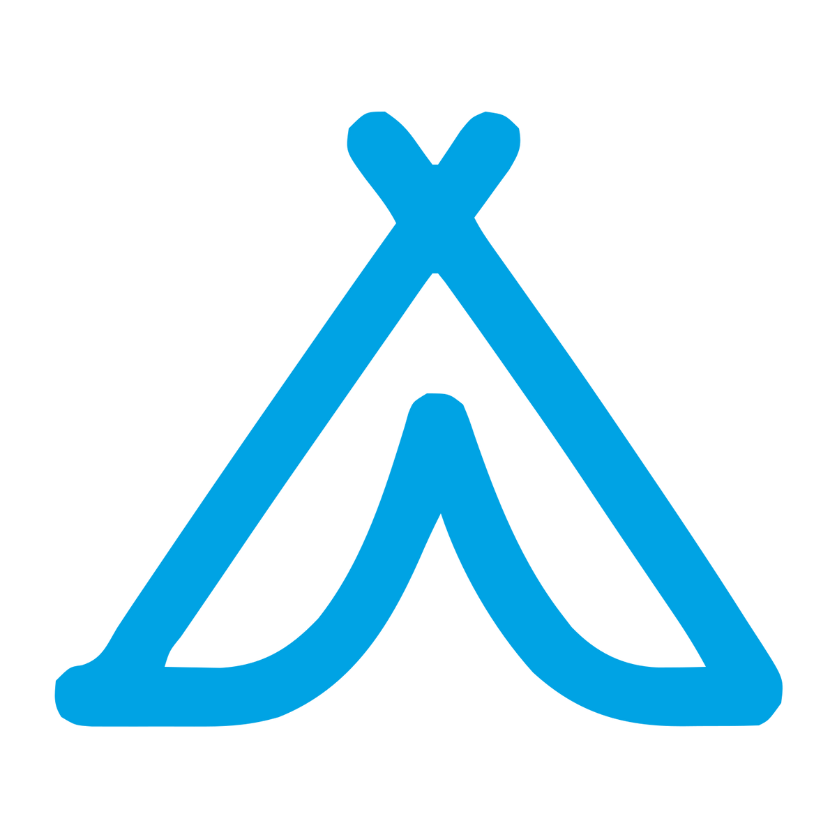 Monoline Tent Logo #00a3e4