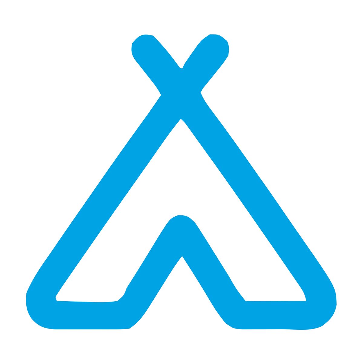 Monoline Tent Logo #00a3e4