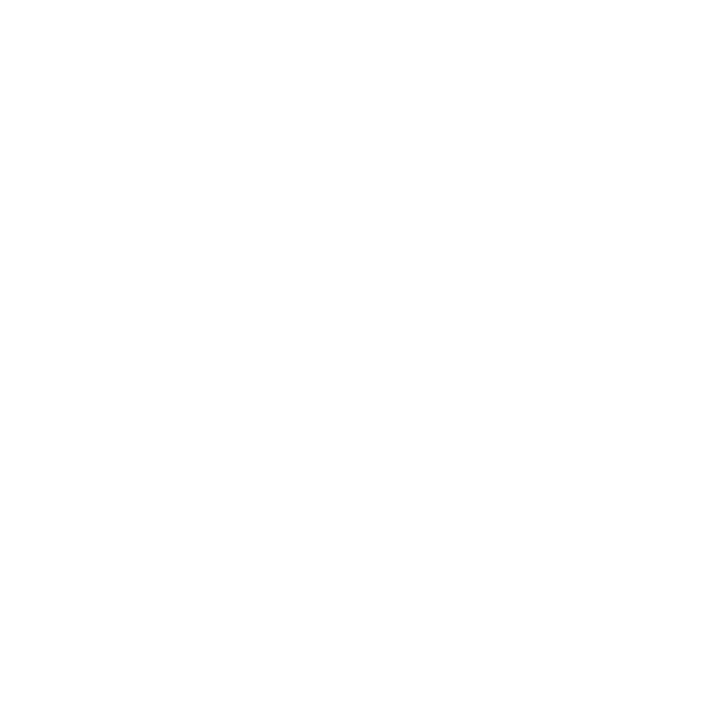 Pyramid Striped Circle Logo #ffffff