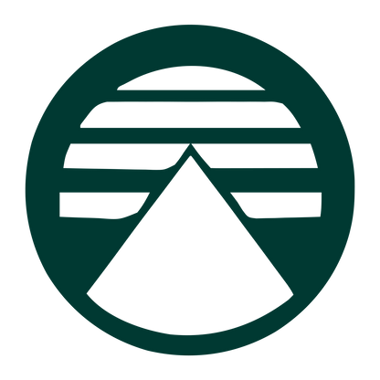 Pyramid Striped Circle Logo #003932