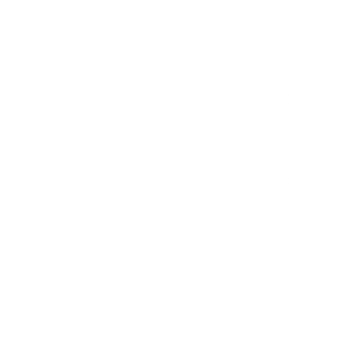 Negative Space Pyramid Logo #ffffff
