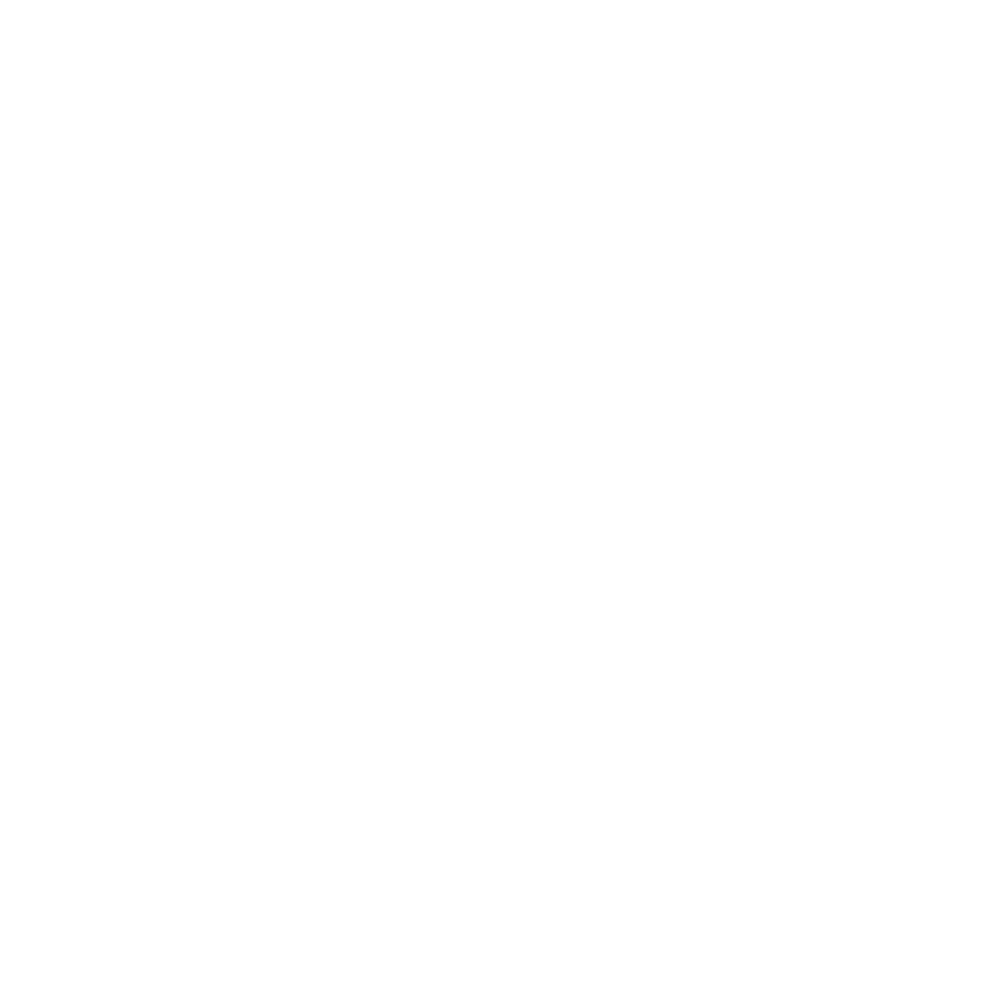 Hexagon Pyramid Negative Space Logo #ffffff