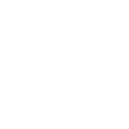 Hexagon Pyramid Negative Space Logo #ffffff