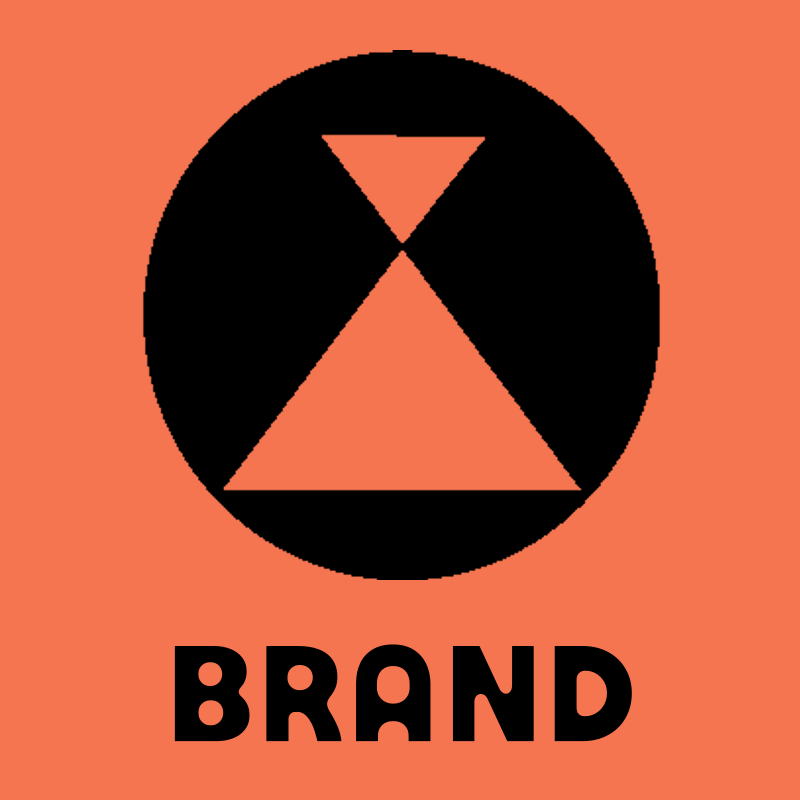 Hourglass Circle Negative Space Logo preview