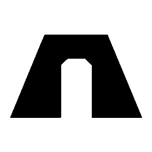 Brutalist Arch Gateway Logo