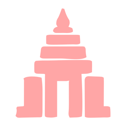Hand-Drawn Temple Logo #ffa6a6