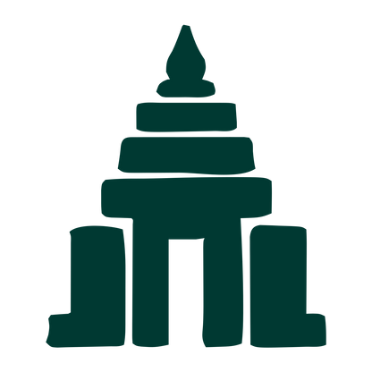 Hand-Drawn Temple Logo #003932