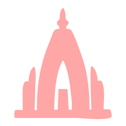 Temple Arch Spire Logo #ffa6a6