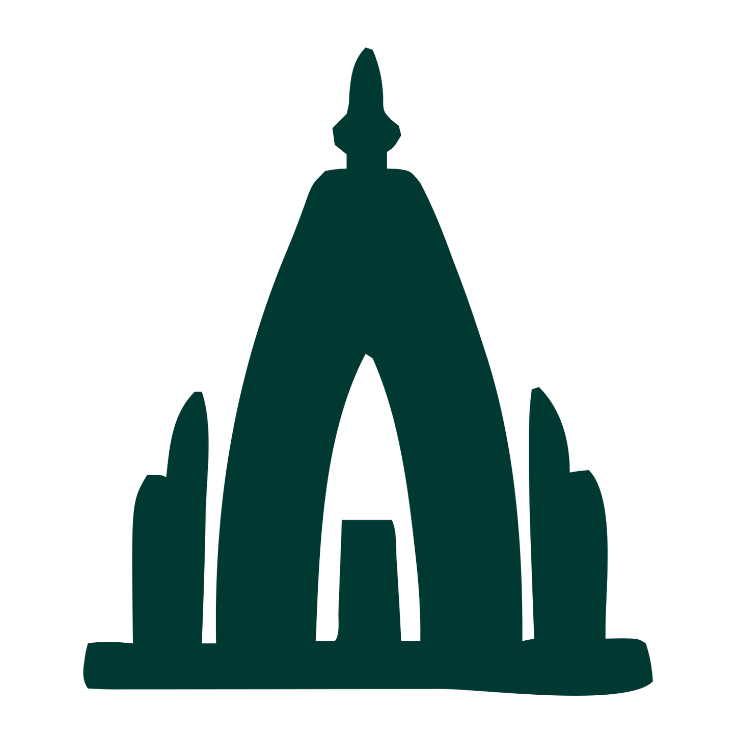 Temple Arch Spire Logo #003932