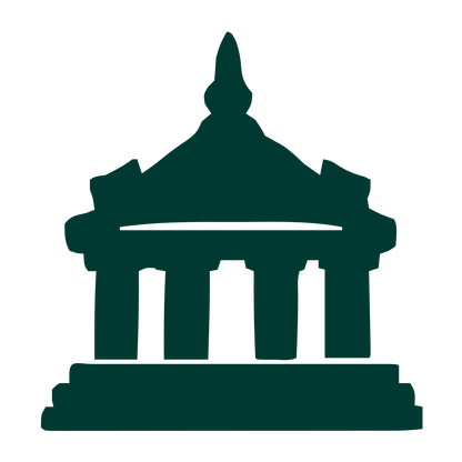Classical Temple Building Logo #003932