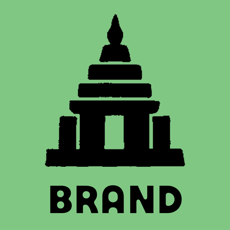 Buddhist Temple Stupa Logo preview